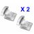 2 x Window Winder Regulator Sliding Jaw Clips MERCEDES 1267200042 0253048 – A5055422204302