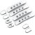 Chrome Door Handle Cover Set VW Golf MK4 or Bora With Holes – A5055422215094
