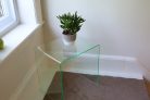 Acrylic Side Table Glass Effect