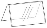 Tent Shaped Card Holder Single Sided: 298mm x 105mm Landscape – half price