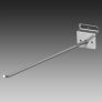 Single Prong Hook (Chrome) – Slatwall 250mm. Save 40%