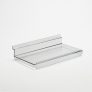 Flat Slatwall Shelf With Lip: 250mm (W) x 125mm (D)