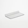 Flat Slatwall Shelf Without Lip: 250mm (W) x 108mm (D)