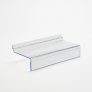 Slatwall Shelf With 40mm Ticket Holder: 250mm (W) x 40mm (H) x 100mm (D)