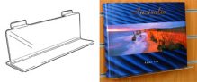 Slatwall Shelf for Books- Face On: 400mm (W) x 60mm (D) Save 30%