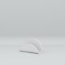 Business Card Holder. Curved Design in Moonlight White